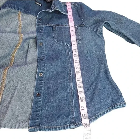 Willi Smith Womens Shacket Blouse Button Up Size Large - Picture 10 of 15
